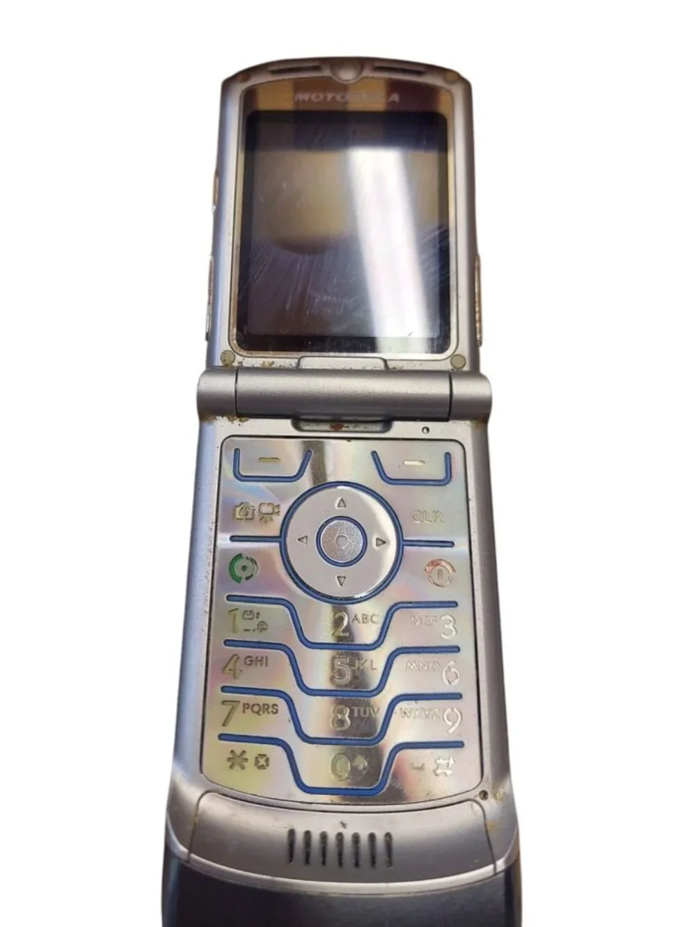 Lot Of 3 Vintage Flip & Slide Phones Motorola RAZR V3 LG VX9400